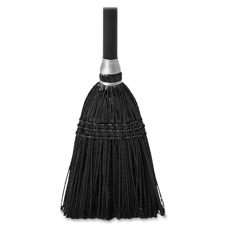 Rubbermaid Commercial Broom, w/Wood Handle, Exec Series, 7"x37-1/2"Black, PK 12 RCP2536CT